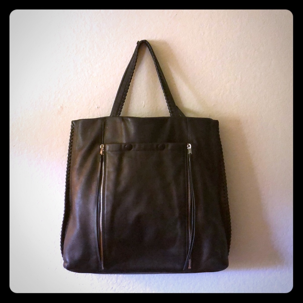 AllSaints Black Leather Bag